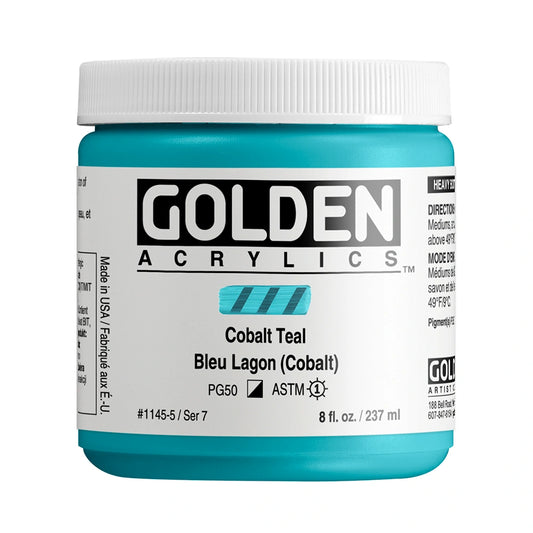 Golden Heavy Body Acrylic 237ml Cobalt Teal