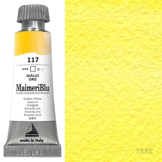 Maimeri Blu Watercolour 12ml Series 1 Golden Yellow 117