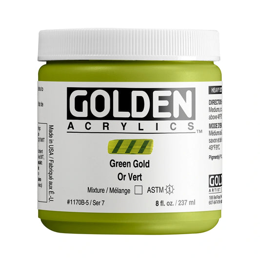 Golden Heavy Body Acrylic 237ml Green Gold