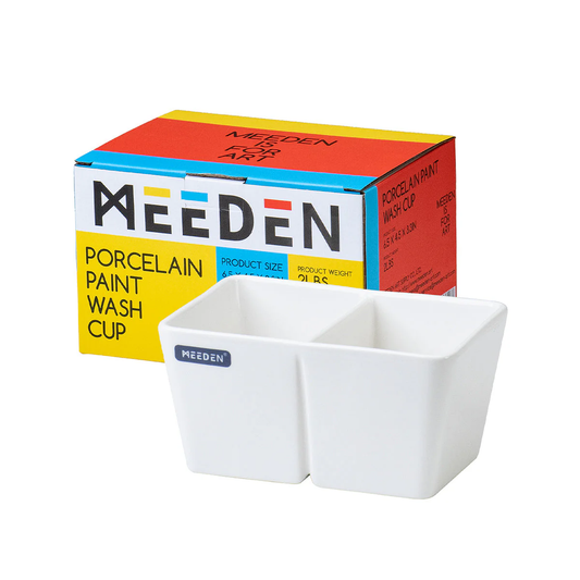 Meeden 2 Well Porcelain Brush Wash Bowl
