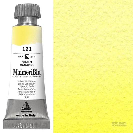 Maimeri Blu Watercolour 12ml Series 4 Yellow Vanadium 121