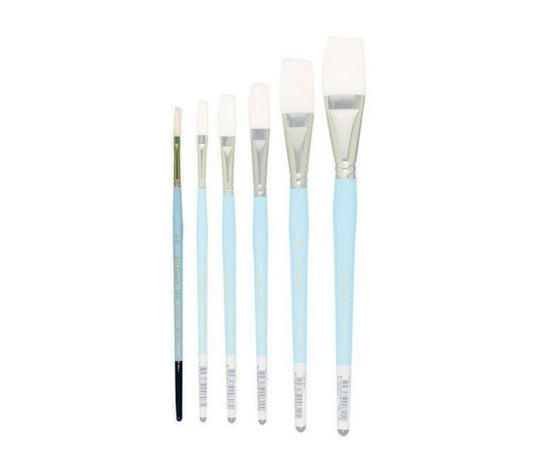 122B Art Basics Series Taklon Long Flat Size 1/8"