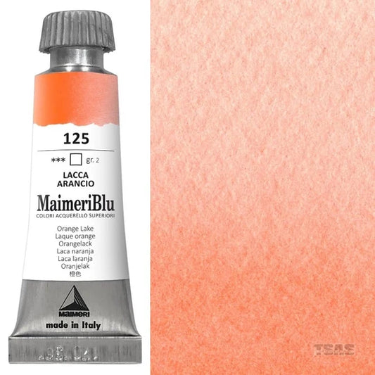 Maimeri Blu Watercolour 12ml Series 2 Orange Lake 125