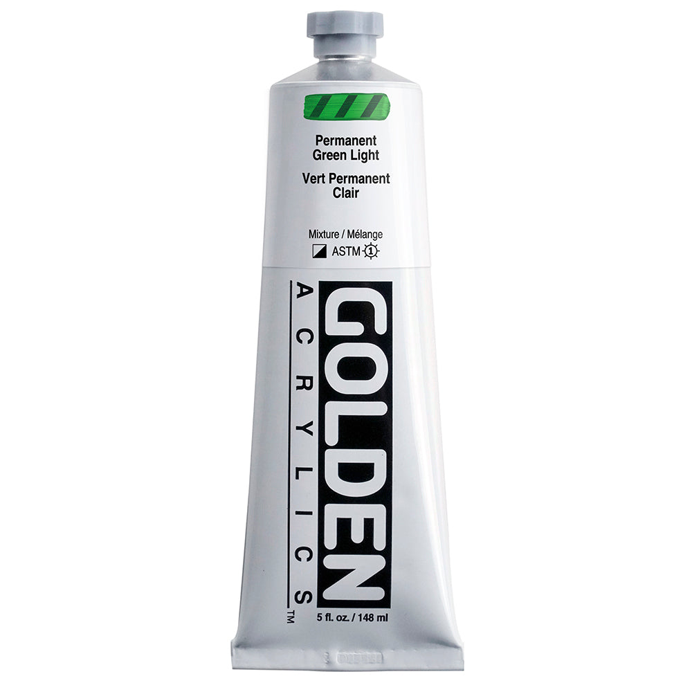 Golden Heavy Body Acrylic 148ml Permanent Green Light