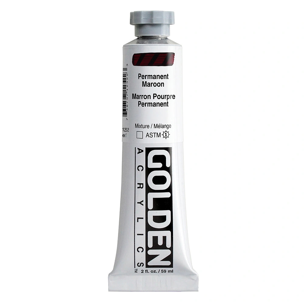 Golden Heavy Body Acrylic 59ml Permanent Maroon