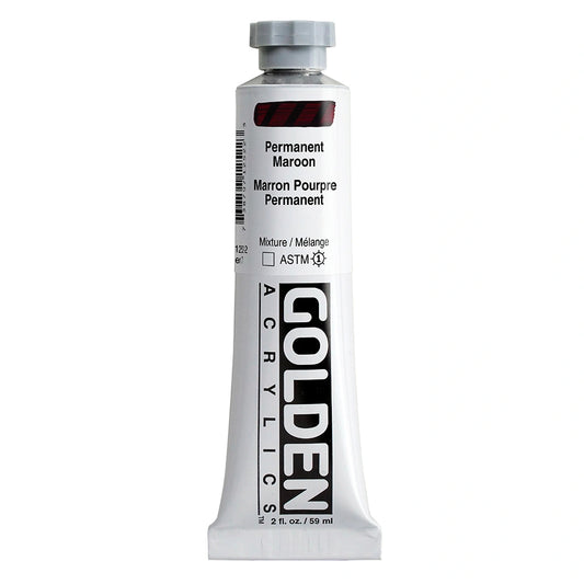 Golden Heavy Body Acrylic 59ml Permanent Maroon