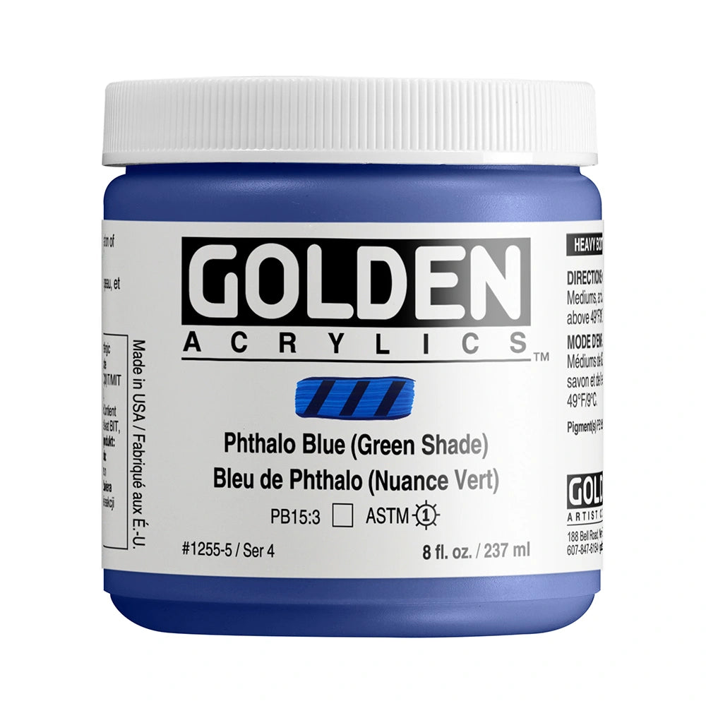 Golden Heavy Body Acrylic 237ml Phthalo Blue Green Shade