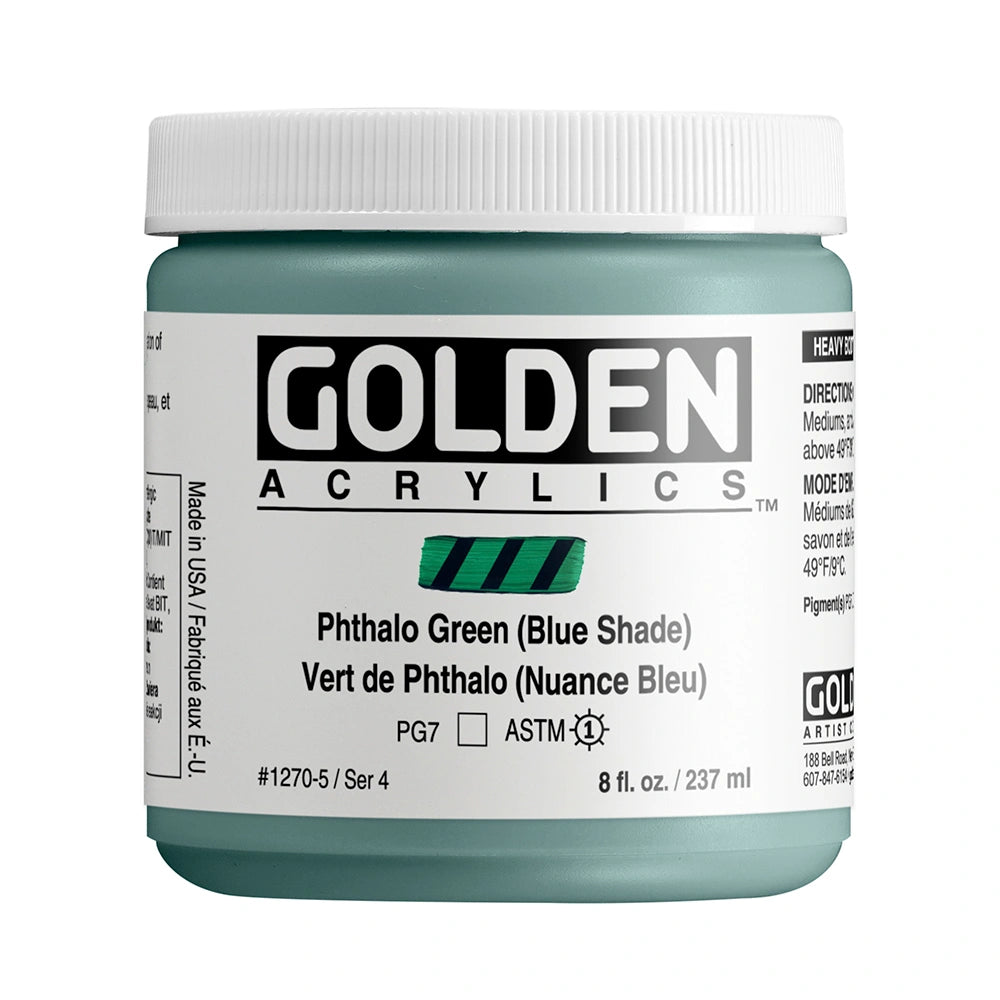 Golden Heavy Body Acrylic 237ml Phthalo Green Blue Shade