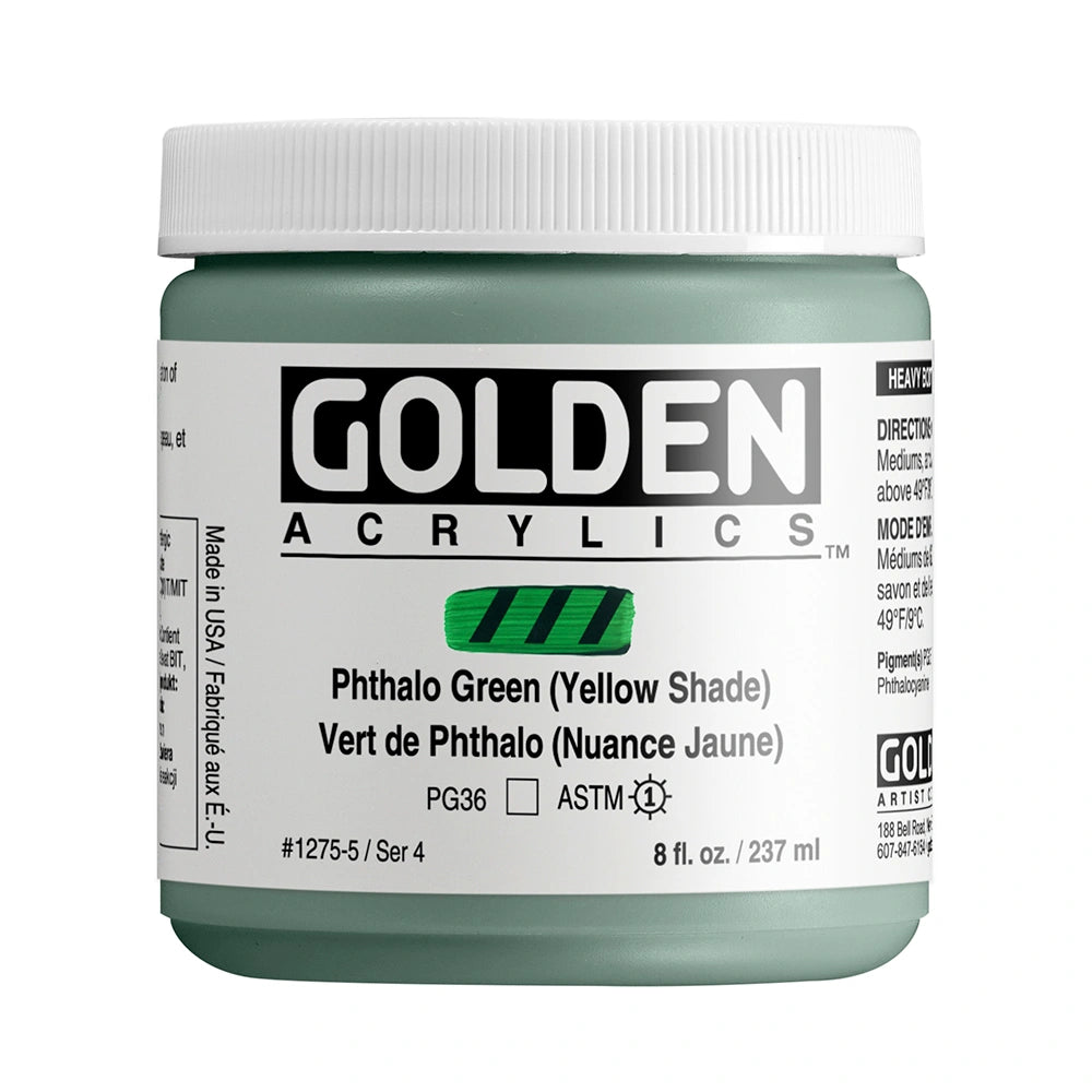 Golden Heavy Body Acrylic 237ml Phthalo Green Yellow Shade