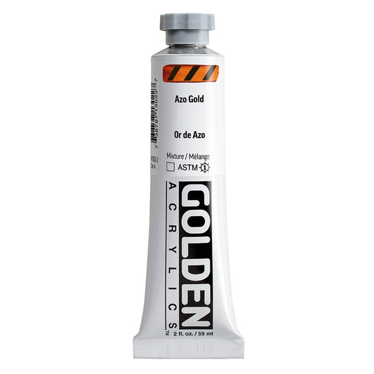 Golden Heavy Body Acrylic 59ml Azo Gold