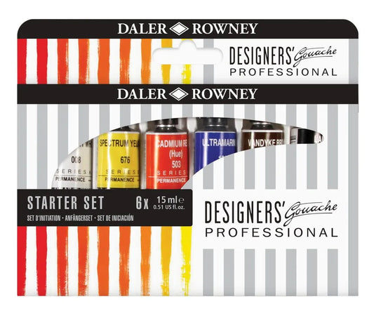 Daler Rowney Designer’s Gouache Starter Set 6 x 15ml