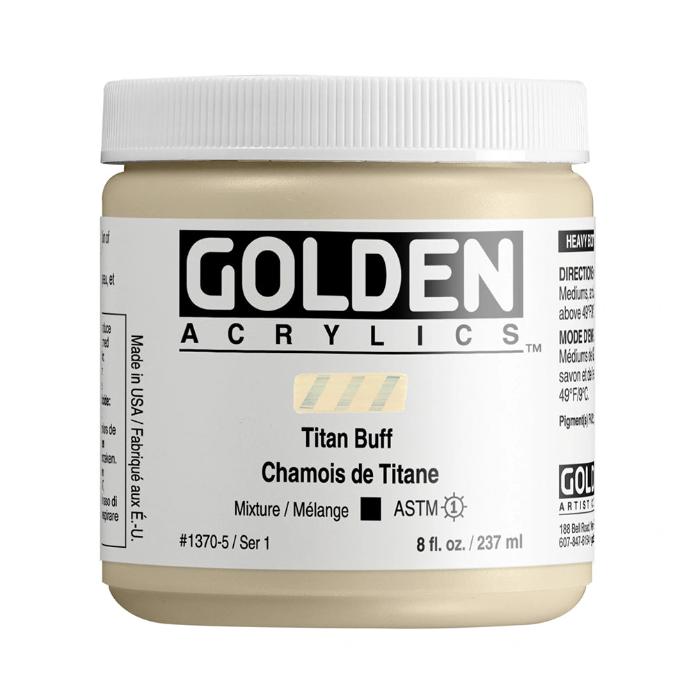 Golden Heavy Body Acrylic 237ml Titan Buff