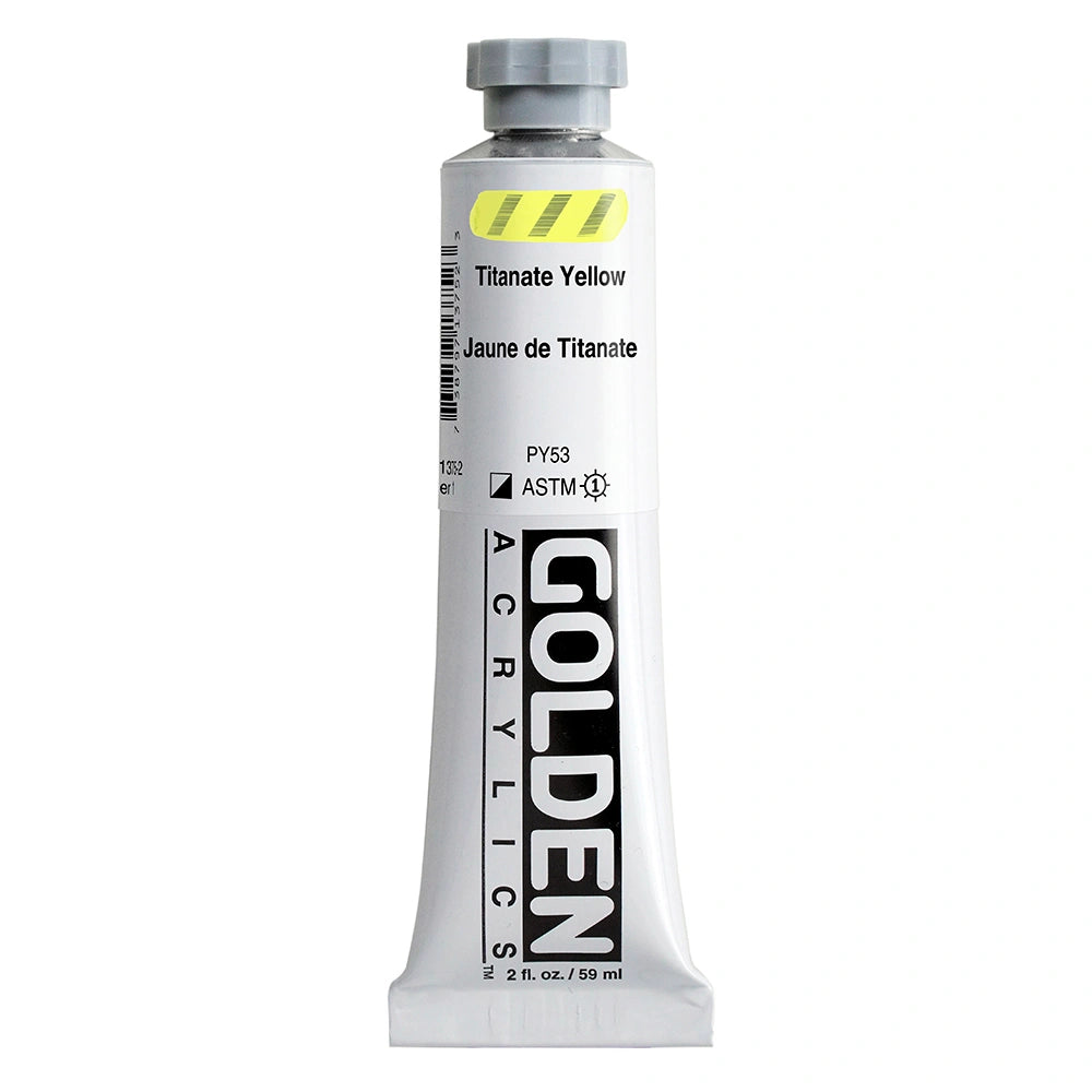 Golden Heavy Body Acrylic 59ml Titanate Yellow