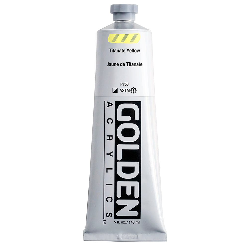 Golden Heavy Body Acrylic 148ml Titanate Yellow