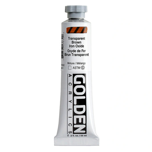 Golden Heavy Body Acrylic 59ml Transaprent Brown Iron Oxide