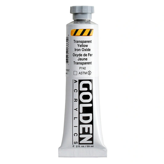 Golden Heavy Body Acrylic 59ml Transparent Yellow Iron Oxide