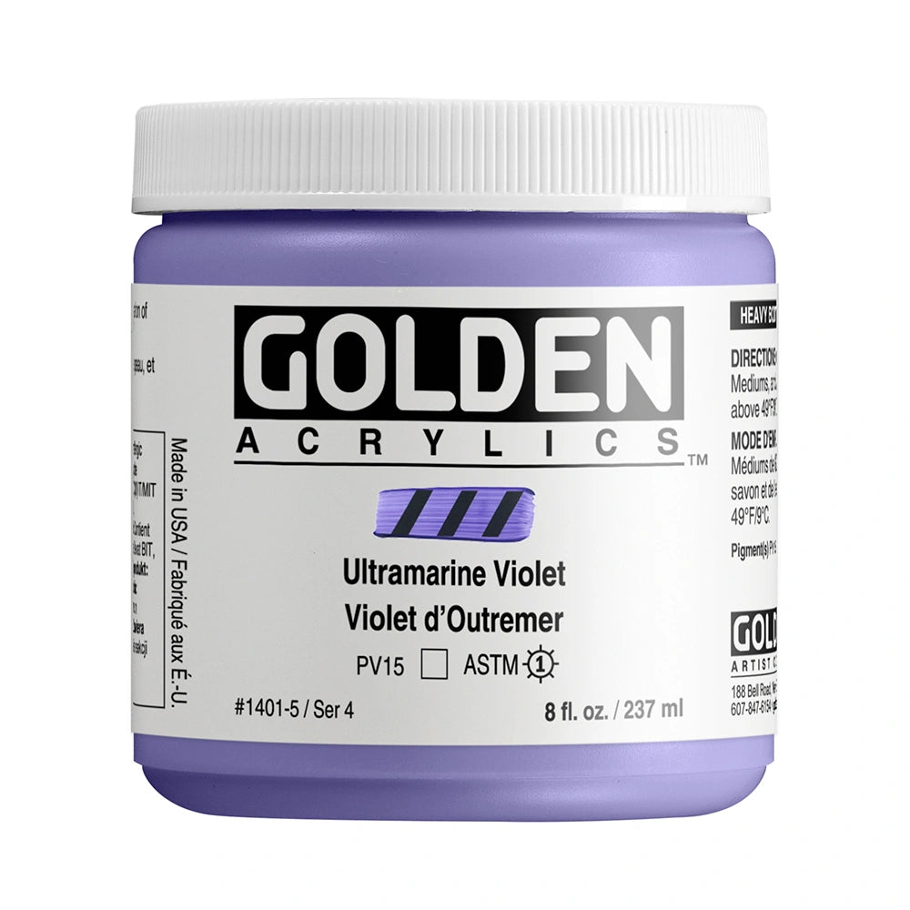 Golden Heavy Body Acrylic 237ml Ultramarine Violet