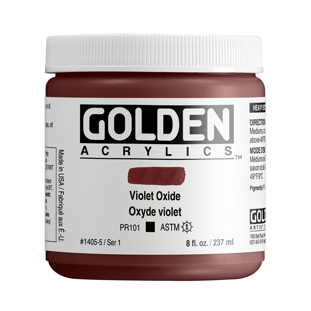 Golden Heavy Body Acrylic 237ml Violet Oxide