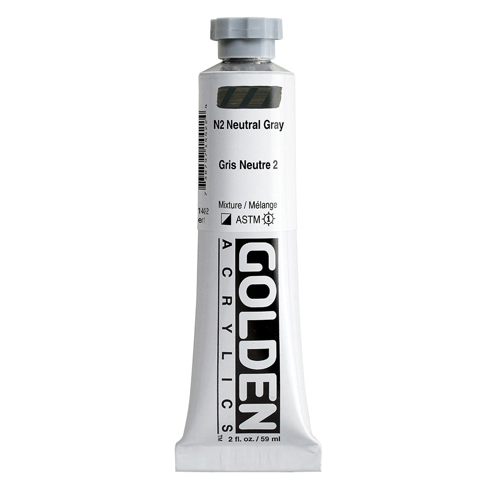 Golden Heavy Body Acrylic 59ml N2 Neutral Gray