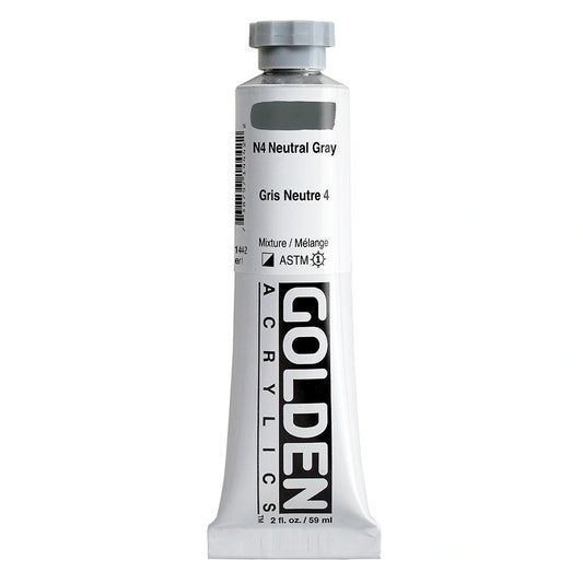 Golden Heavy Body Acrylic 59ml N4 Neutral Gray