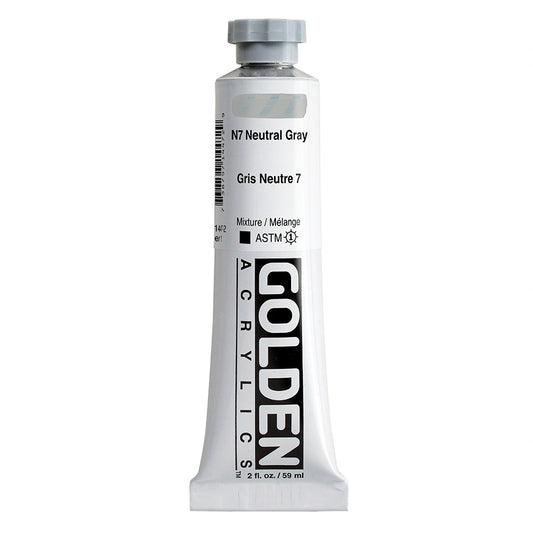 Golden Heavy Body Acrylic 59ml N7 Neutral Gray