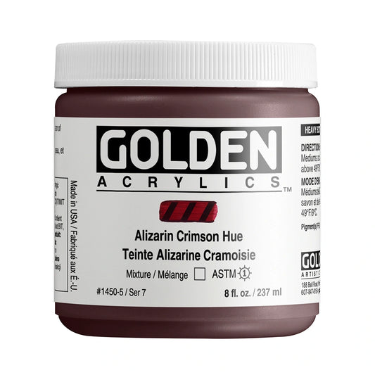 Golden Heavy Body Acrylic 237ml Alizarin Crimson Hue