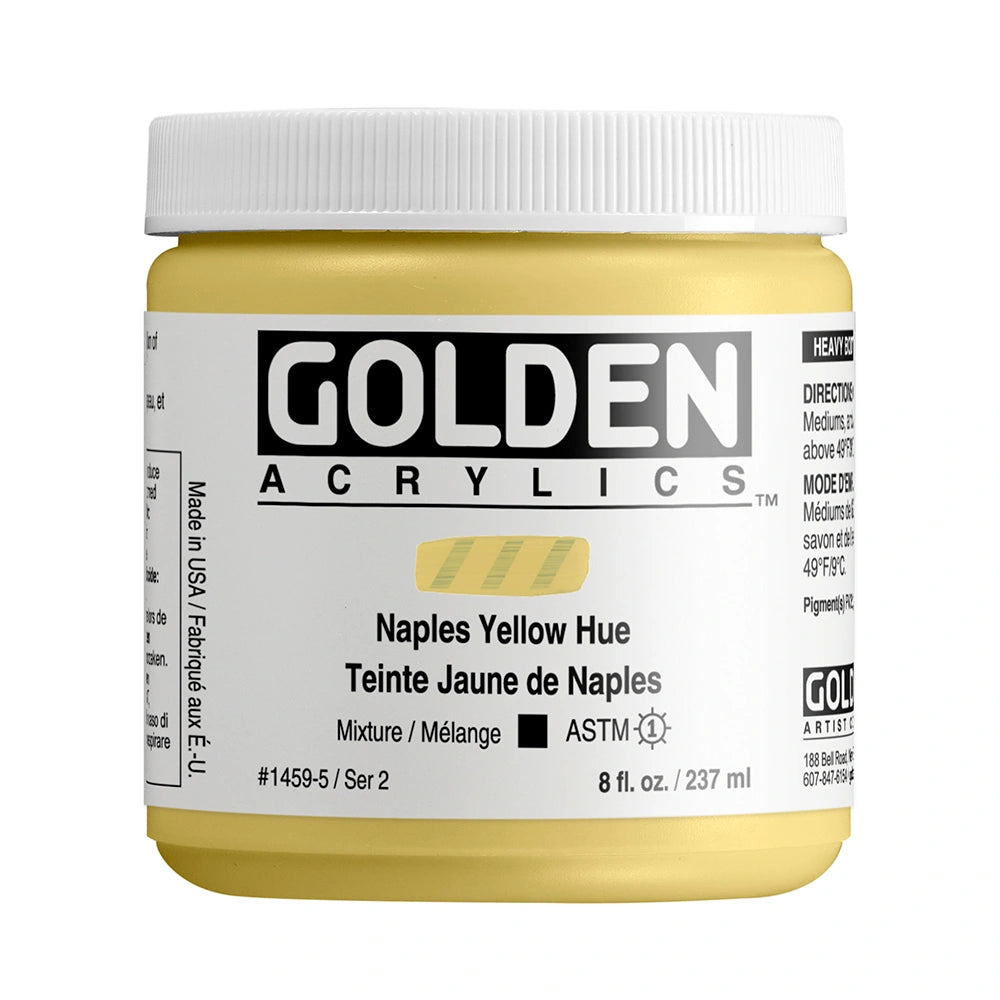 Golden Heavy Body Acrylic 237ml Naples Yellow Hue