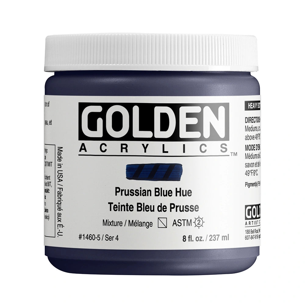 Golden Heavy Body Acrylic 237ml Prussian Blue Hue