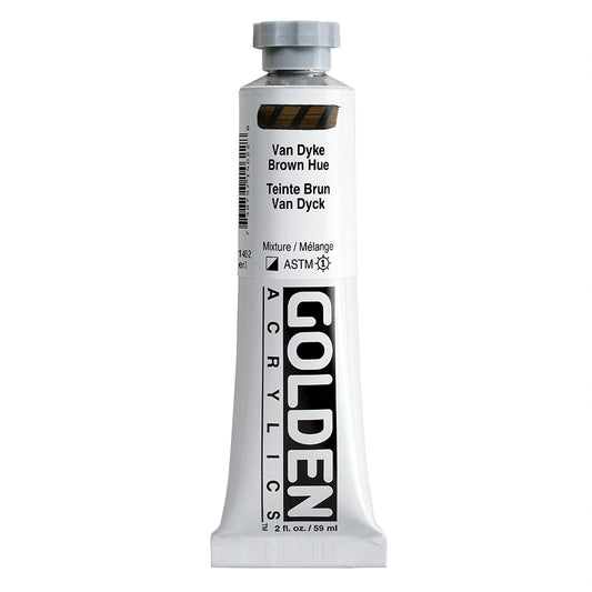 Golden Heavy Body Acrylic 59ml Van Dyke Brown Hue