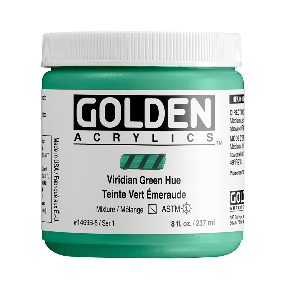 Golden Heavy Body Acrylic 237ml Viridian Green Hue