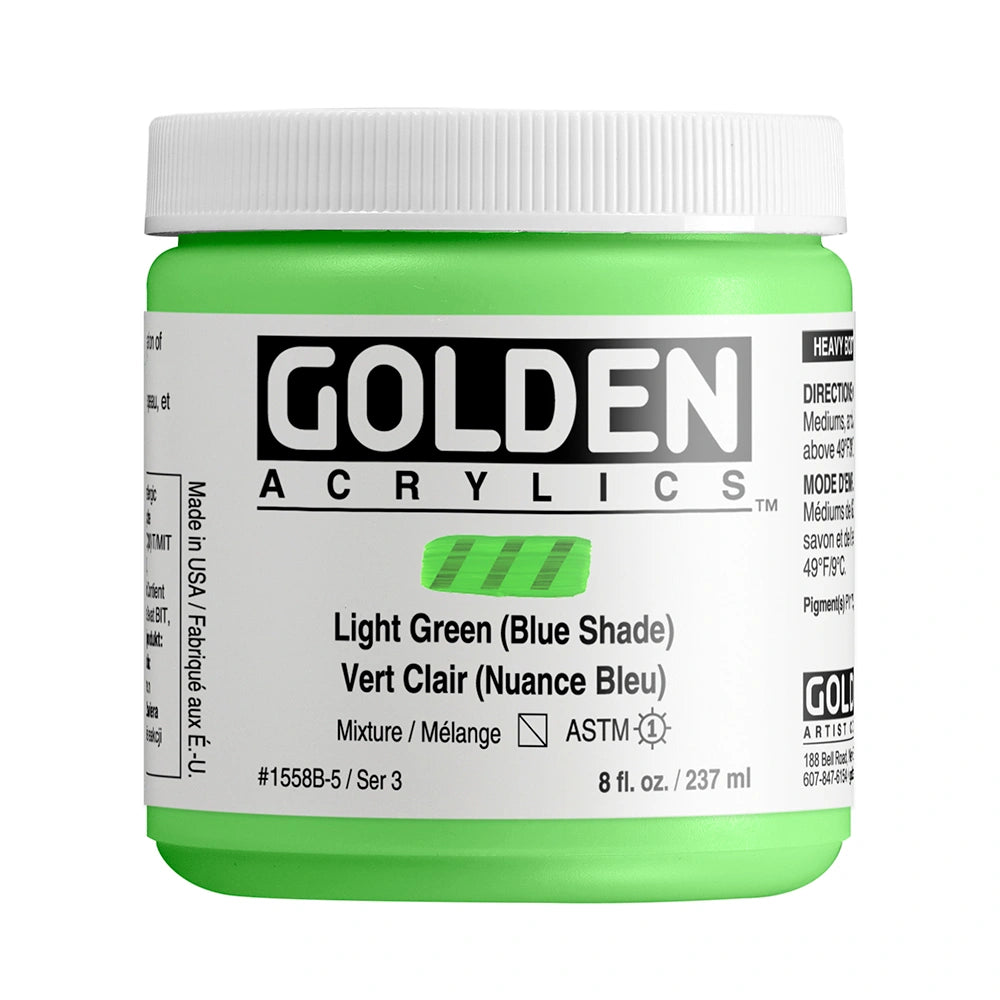 Golden Heavy Body Acrylic 237ml Light Green Blue Shade