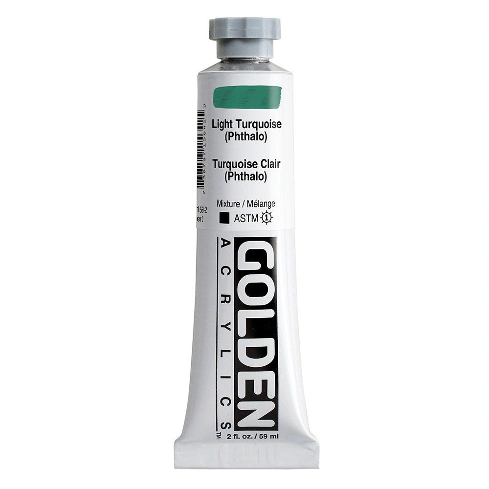 Golden Heavy Body Acrylic 59ml Light Turquois (Phthalo)