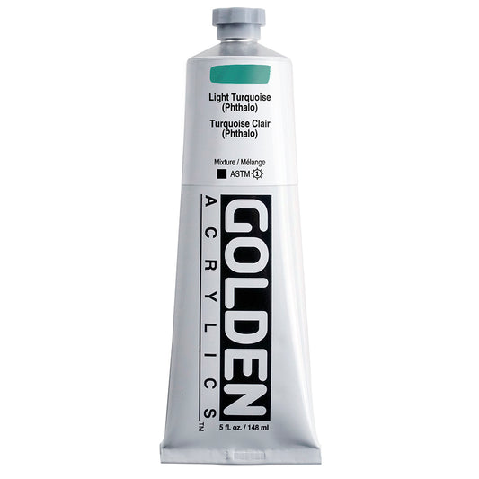 Golden Heavy Body Acrylic 148ml Light Turquoise (Phthalo)