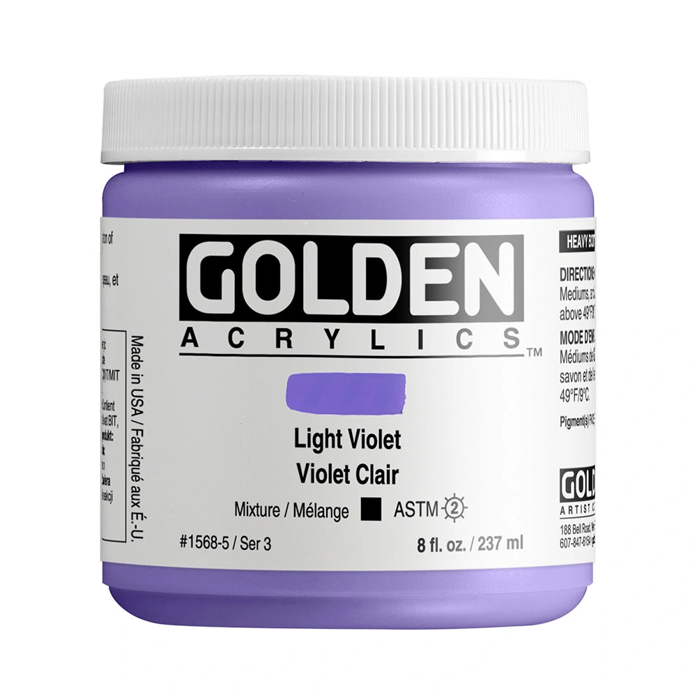 Golden Heavy Body Acrylic 237ml Light Violet