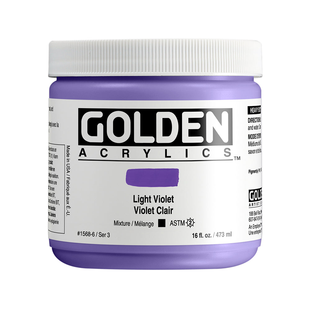 Golden Heavy Body Acrylic 473ml Light Violet