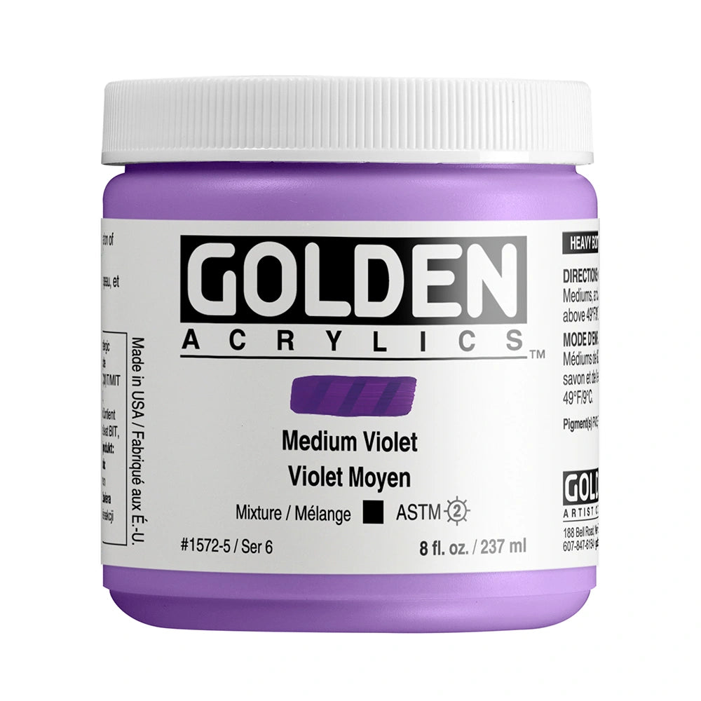 Golden Heavy Body Acrylic 237ml Medium Violet