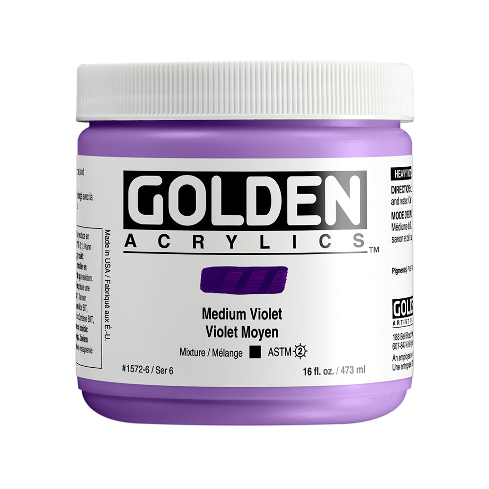 Golden Heavy Body Acrylic 473ml Medium Violet