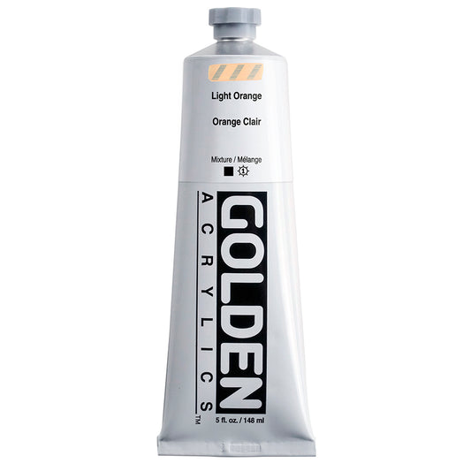 Golden Heavy Body Acrylic 148ml Light Orange