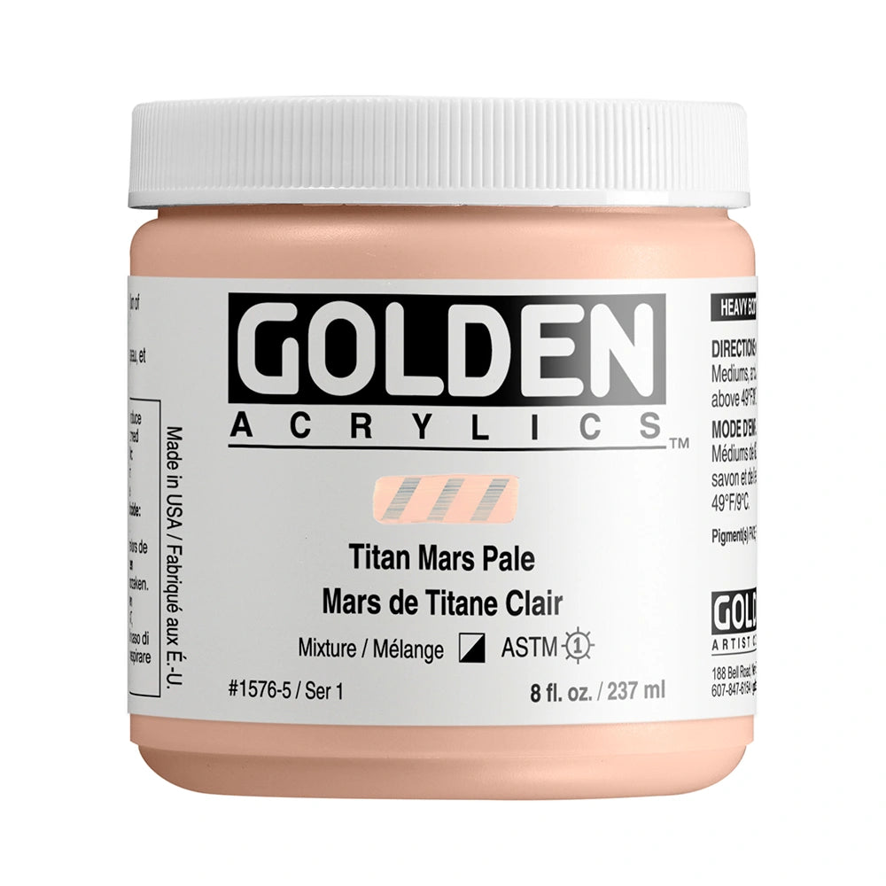 Golden Heavy Body Acrylic 237ml Titan Mars Pale