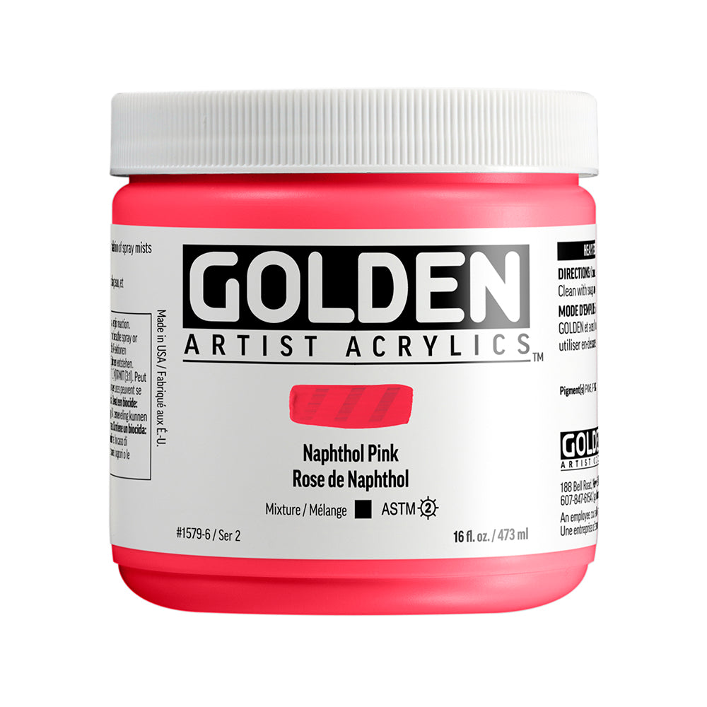 Golden Heavy Body Acrylic 473ml Naphthol Pink