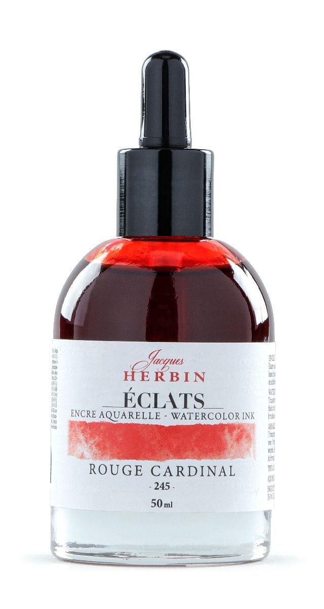 Eclats Watercolour Ink 50ml Rouge Cardinal / Cardinal Red