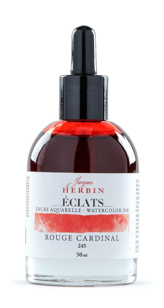 Eclats Watercolour Ink 50ml Rouge Cardinal / Cardinal Red