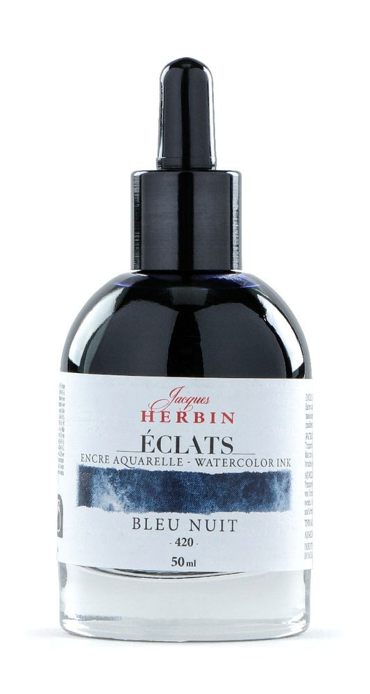 Eclats Watercolour Ink 50ml Bleu Nuit / Midnight Blue