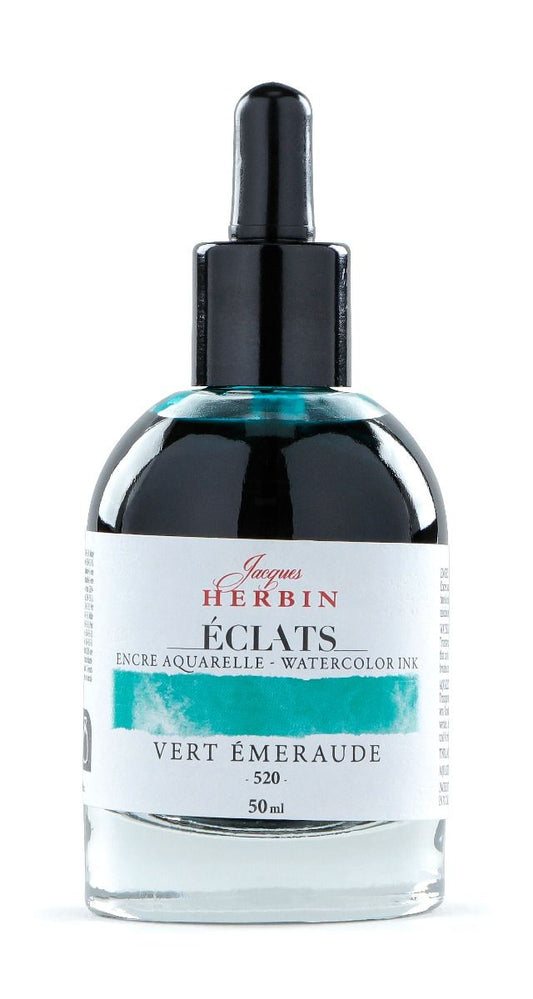 Eclats Watercolour Ink 50ml Vert Emeraude / Emerald Green (discontinued & online only)
