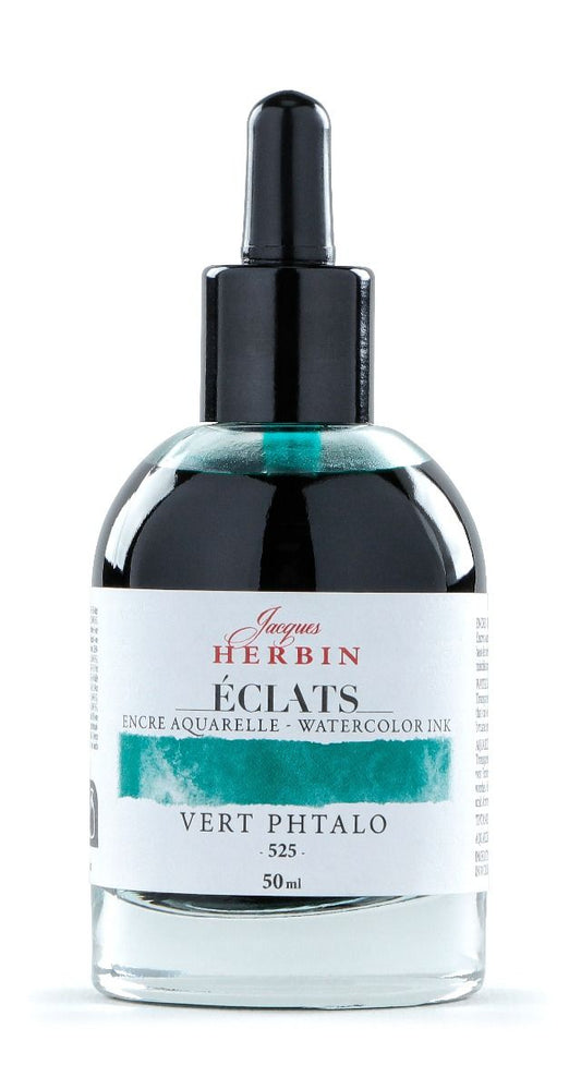 Eclats Watercolour Ink 50ml Vert Phtalo / Phthalo Green