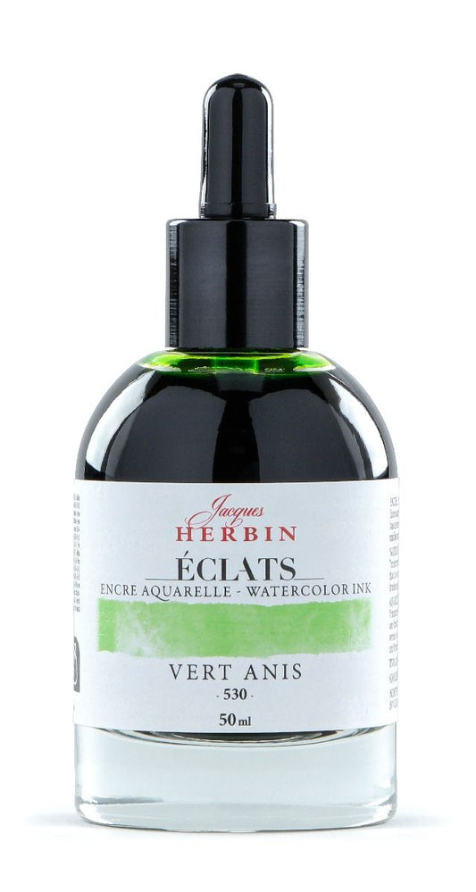 Eclats Watercolour Ink 50ml Vert Anis / Anise Green