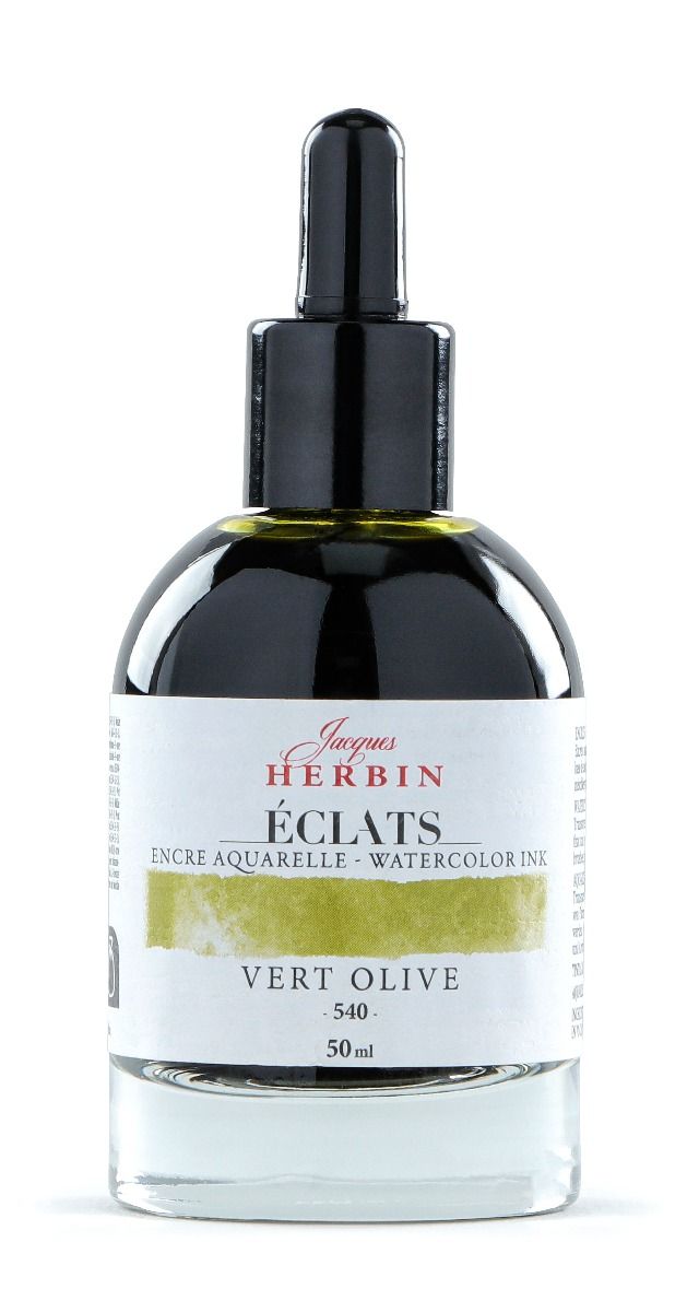 Eclats Watercolour Ink 50ml Vert Olive / Olive Green