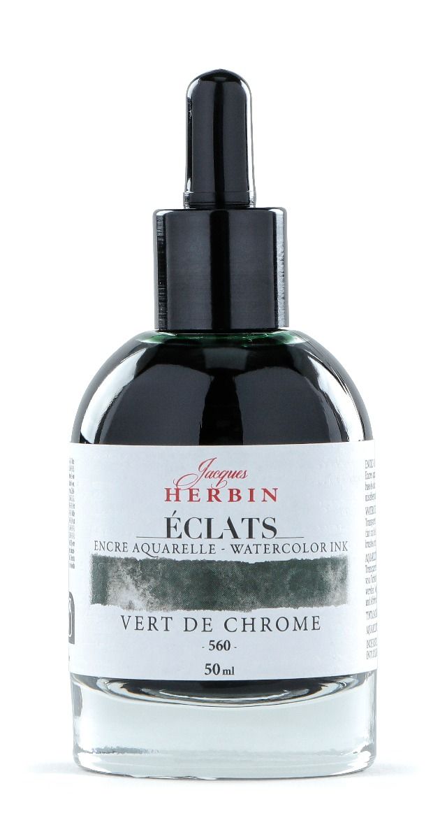 Eclats Watercolour Ink 50ml Vert De Chrome / Chrome Green