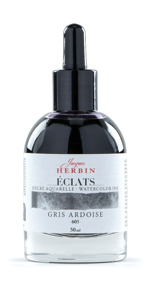 Eclats Watercolour Ink 50ml Gris Ardoise / Slate Grey