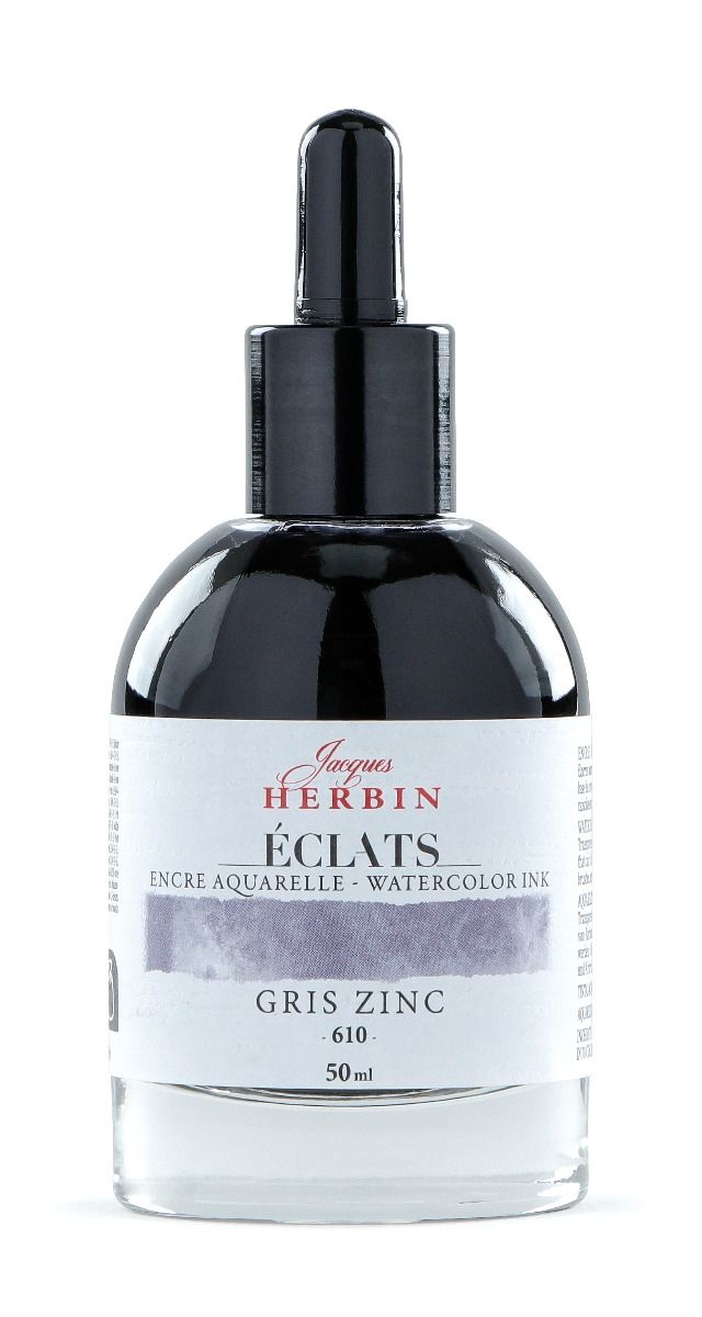 Eclats Watercolour Ink 50ml Gris Zinc / Zinc Grey